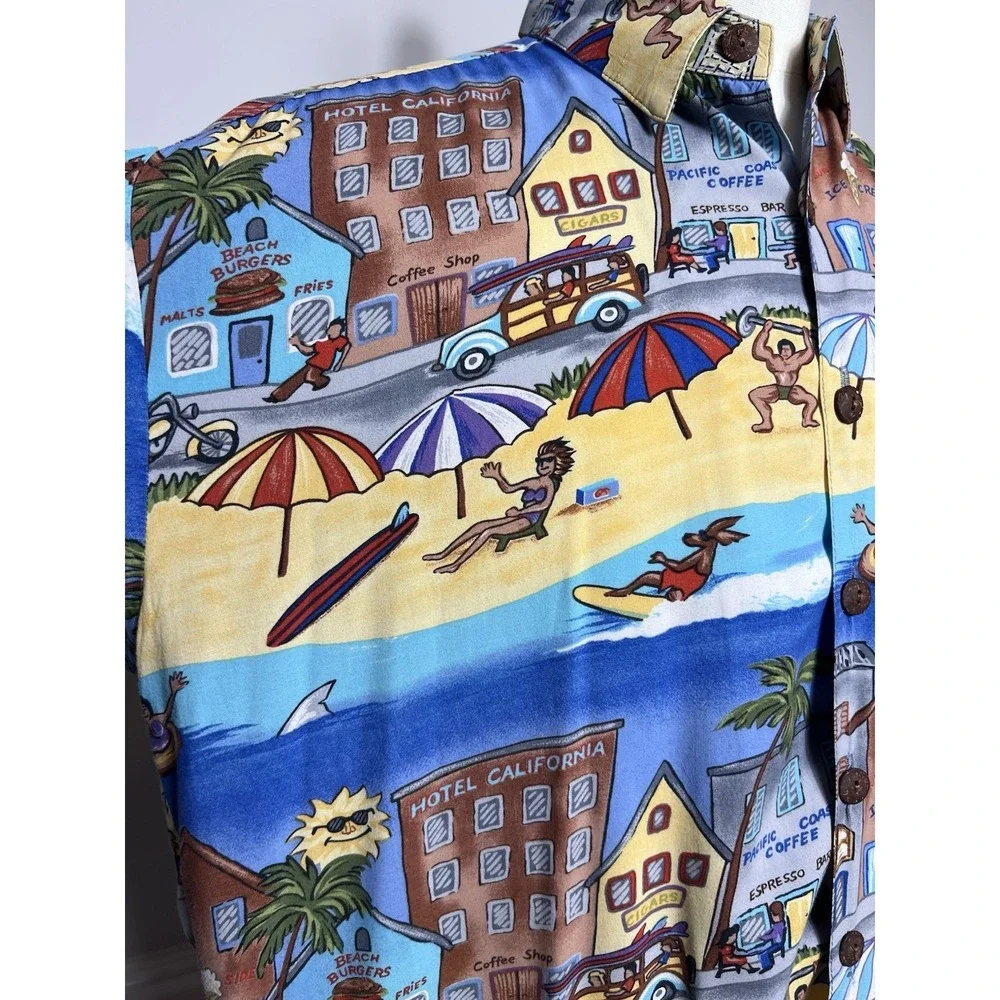 KAHALA (M) Hawaiian Mens Shirt-Vacation-VTG-Beach-California Surf-Aloha-Ocean - Picture 2 of 11